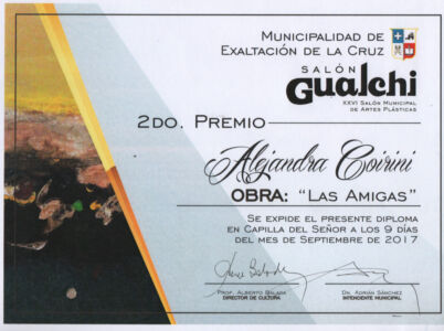 1º  Premio de loa Legislatura de la Ciudad Autónoma de Buenos Aires